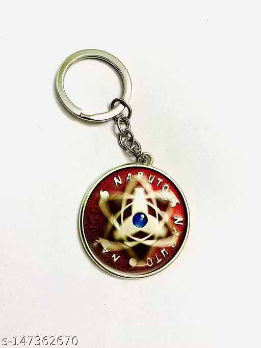 Naruto Stylish premium quality red color rotating key chain