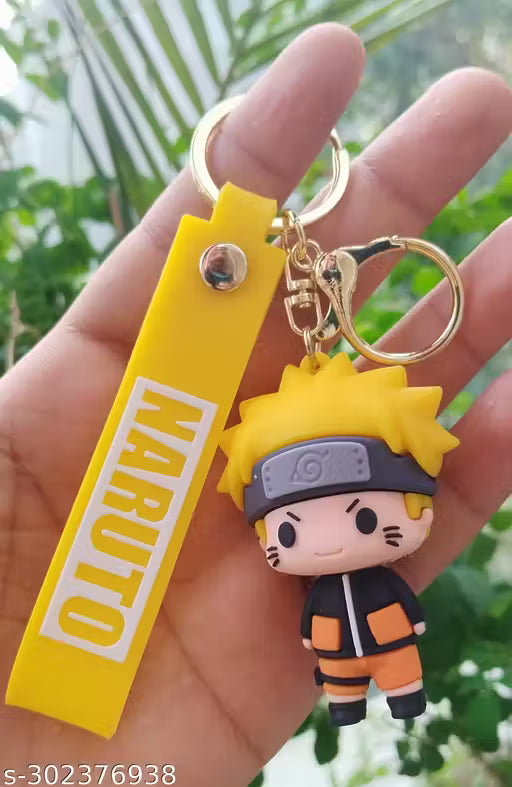 Naruto pvc beat quality key chain, 9 tail beast user doll key ring