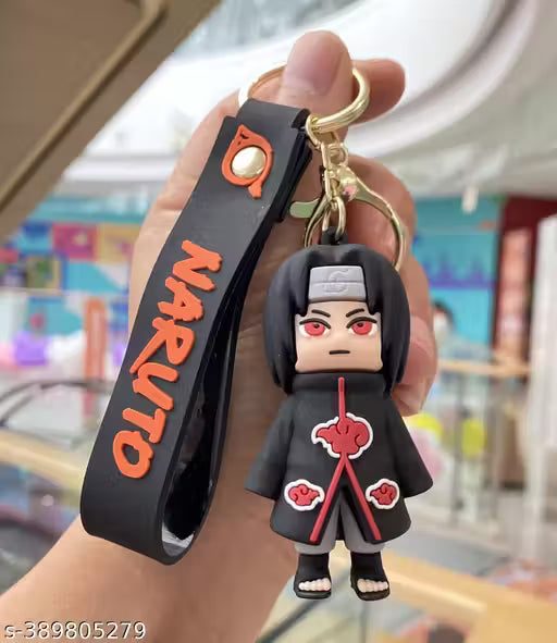 Itachi Keychain, 3D Anime Key Ring, God of genjitsu Keyring, Figure Itachi Doll